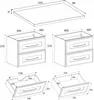 RODAN | Mobile da bagno 120 cm - Bianco, Marrone - Appeso - Anteprima dell’immagine prodotto 7