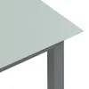 vidaXL Gartentisch Hellgrau 150x90x74 cm Aluminium und Glas Produktbild-Vorschau 5