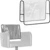 A clear plastic chair cover is shown on a salon chair, and another is shown separately. Produktbild-Vorschau