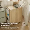HOMCOM Wäschekorb mit Deckel 120L Wäschesammler aus Bambus Produktbild-Vorschau 5