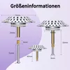 2-in-1 Badewannenstöpsel mit Sieb, Ablaufsieb Haarfänger, Produktbild-Vorschau 3