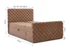 Manželská postel 200x200 CLARITA LUX - béžová + topper Náhled obrázku produktu 5