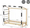 ML-Design detská posteľ futbalová bránka 80x160 cm drevená Náhľad obrázku produktu 6