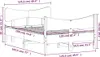 vidaXL Massivholzbett ohne Matratze 120x190 cm Kiefernholz Produktbild-Vorschau 8