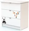 WEBABY - Wickelkommode Weiß Panda ALBA | 3 Schubladen | 79 Produktbild-Vorschau 2