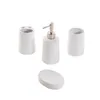 Zeller Set d'accessoires de salle de bain, 4 pcs., blanc, Voir les images du produit 6