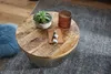 WOHNLING Couchtisch Mango Massivholz / Metall 60x43x60 cm Produktbild-Vorschau 4