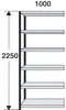 Magazin-Regal Stora 100 Regalfeld BxTxH 100x40x225cm Produktbild-Vorschau 2