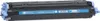 A cyan toner cartridge for an HP Color LaserJet printer is shown against a white background. Voir les images du produit