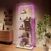 UnboxG Vitrine Glas mit LED, 186.5cm Groß Standvitrine, 2 Produktbild-Vorschau 2