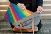 MuchoWow® Laptop Hülle 14 ZollRegenbogenfarbenes Papier Produktbild-Vorschau 6
