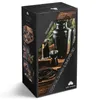 A black box packaging for a cocktail shaker and smoker set, with images of the product and its contents. Voir les images du produit
