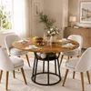 INONEFT Esstisch 120×75 cm, für 6 Personen, Esszimmertisch Produktbild-Vorschau 1