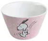 The Peanuts Schüssel Snoopy - Müslischale Schale Rosa mit Produktbild-Vorschau 3