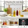 gouveo 12er Set Glasflasche 250 ml rund mit Bügelverschluss Produktbild-Vorschau 2