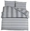 vidaXL Bettwäsche-Set Grau 200x200 cm Baumwolle Produktbild-Vorschau 1