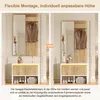 STILVORA Garderoben-Set 60x38x145cm mit Spiegel und Produktbild-Vorschau 5