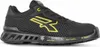 A black and yellow safety shoe shown from the side. Anteprima dell’immagine prodotto