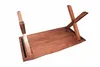 Esstisch Akazie nussbaumfarben 200x100 cm X-Holzgestell Produktbild-Vorschau 4