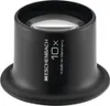 A black loupe with magnification details printed on its side. Produktbild-Vorschau