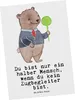 Mr. & Mrs. Panda Postkarte Zugbegleiter Herz - Weiß - Produktbild-Vorschau 1