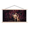 MuchoWow® Textilposter Frau - Blumen - Henna - Porträt Produktbild-Vorschau 1