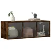 Armadio a muro con ante in vetro rovere fumé 102x37x35 cm Anteprima dell’immagine prodotto 4