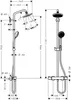 Hansgrohe Croma 160 Showerpipe Brausearm 270mm chrom Nr. Produktbild-Vorschau 2