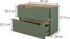 Waschbeckenunterschrank Vicco Marelle Grün/Artisan 80 x Produktbild-Vorschau 7