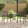vidaXL Gartenstuhl 2 stk. Bronze Aluminium Produktbild-Vorschau 2