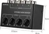 Mini mikser audio stereo z 4-kanałowymi wejściami RCA Podgląd zdjęcia produktu 5