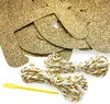 Oblique Unique Herzlichen Glückwunsch Girlande gold Banner Produktbild-Vorschau 3