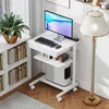 HOMCOM Schreibtisch mit Rollen platzsparender Computertisch Produktbild-Vorschau 9