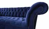 Chesterfield Design Luxus Polster Sofa Couch 3 Sitz Blau Produktbild-Vorschau 6