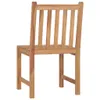 The Living Store Gartenstühle 6 Stk. Massivholz Teak Produktbild-Vorschau 5