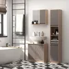 HOMCOM Meuble salle de bain sous Lavabo - meuble Voir les images du produit 2