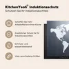 KitchenYeah© Herdabdeckplatte Weltkarte - Einfach - Schwarz Produktbild-Vorschau 6