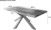 Esstisch Baumkante massiv Akazie natur 180 x 90 Produktbild-Vorschau 5