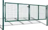 vidaXL Oceľová plotová brána 300x100 cm Zelená Náhľad obrázku produktu 1