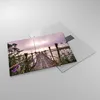 Bilder auf glas - Einteilig - Brücke See Fackel - 70x50cm - Produktbild-Vorschau 2
