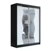 Schwebetürenschrank, 2-türig Schrank mit Spiegel! Moderne Produktbild-Vorschau 2
