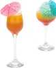 Parapluies de cocktail de fête 10 pièces multicolores 10cm Voir les images du produit 2