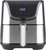 A front view of a silver and black air fryer with a digital display. Náhľad obrázku produktu