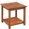 vidaXL Tavolino in legno massello di acacia 45x45x45 cm Anteprima dell’immagine prodotto 10