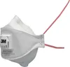 A white 3M Aura 9332+ FFP3 respirator mask with a red elastic strap, shown against a white background. Produktbild-Vorschau