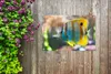 Gartenposter - 60x40 cm - Gestreifte Fische  - Modernes Produktbild-Vorschau 5