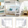 Merax Etagenbett Hochbett 140x200cm mit LED und Produktbild-Vorschau 4