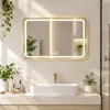 Specchio da bagno LED Zimilo, 100x70 cm, con illuminazione Anteprima dell’immagine prodotto 1