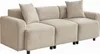 A studio shot of a beige sofa. Anteprima dell’immagine prodotto