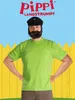 A man dressed as a pirate captain, likely for a costume party or event, stands in front of a yellow picket fence and a blue sky. Produktbild-Vorschau